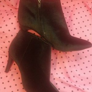 Faux Suede Ankle Boots